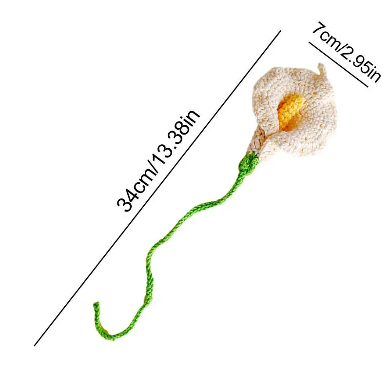 كالا زنبق الكروشيه الزهور المرجعية ، علامات الصفحة لطيف ، الإبداعية المميزة كتاب علامة ، فريدة من نوعها لطيف النباتات المرجعية ، علامات الصفحة
