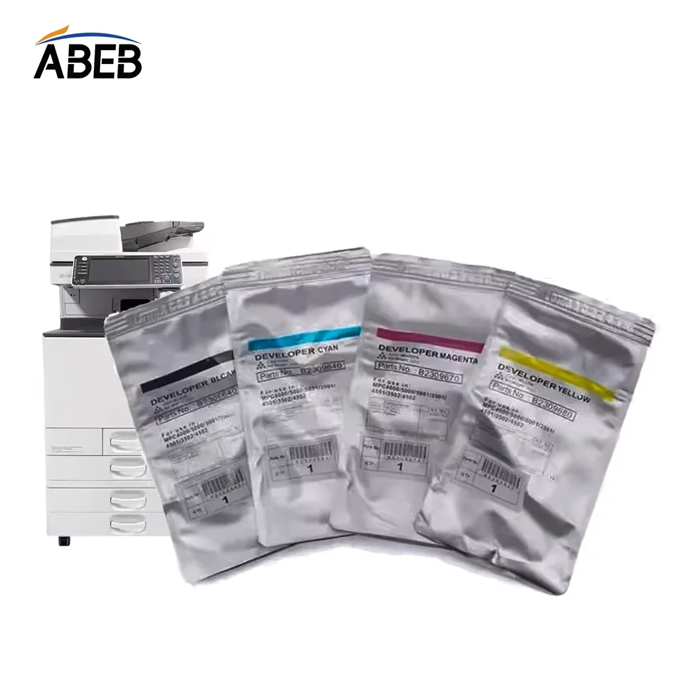 1Set /4PCS Developer Powder For Ricoh MPC305 MPC306 MPC307 MPC406 MPC407 High Compatible Copier Color iron Carrier 225g/Bag