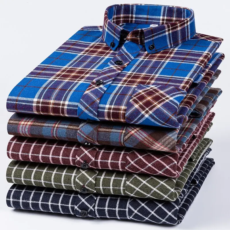 new in masculinas 2024 hombre ropa oversizebutton up shir Big size men\'s clothing shirts camisas de lino y algodón chemise homm