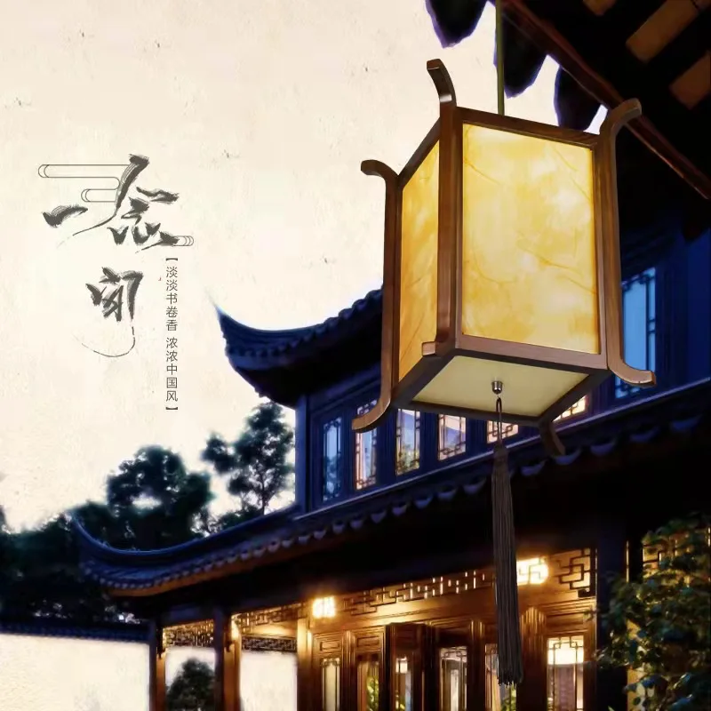 Chinese antique palace lamp balcony corridor hot pot hotel lantern lamp outdoor printing