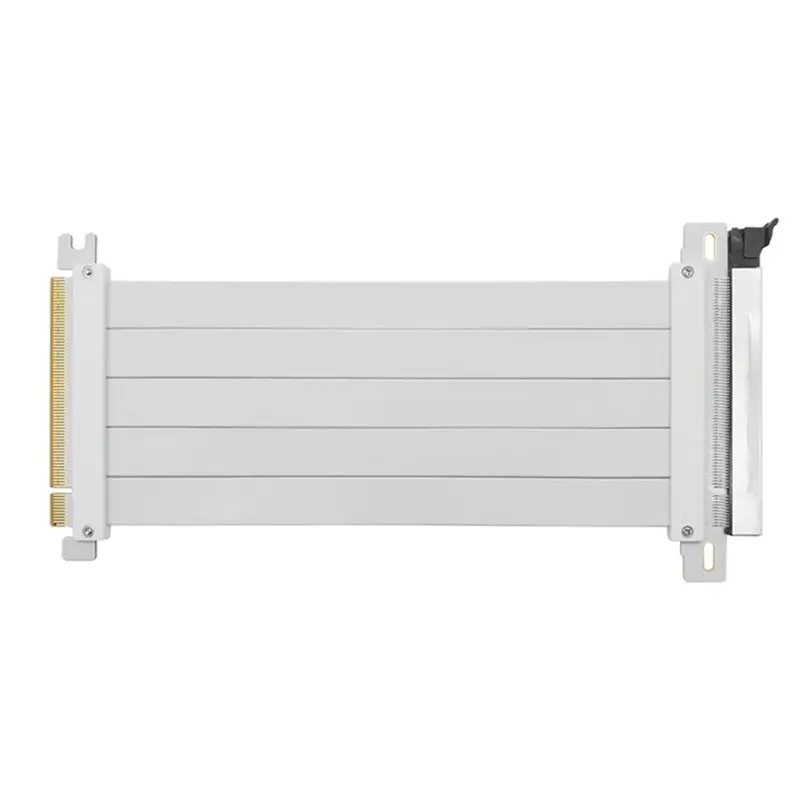 Efficientt-PCI-E 4.0 X16 Riser Cable For GPU Extension Cord 20Cm Shielded Flexible 180° Mounting Video Card Extension