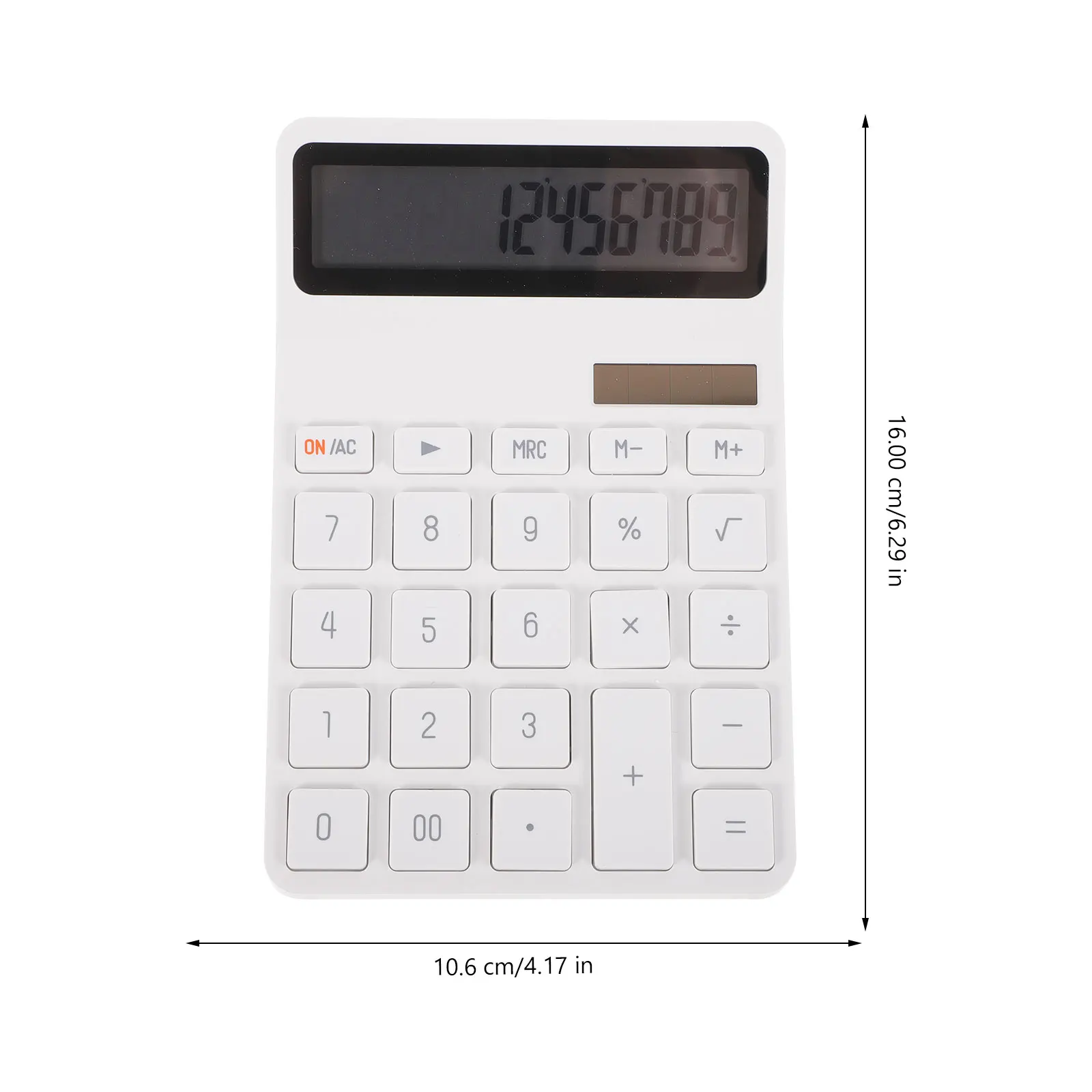 Digital Desktop Calculators Large Display White Abs Student Office Tools Scientific Calculator Plastic Solar Power
