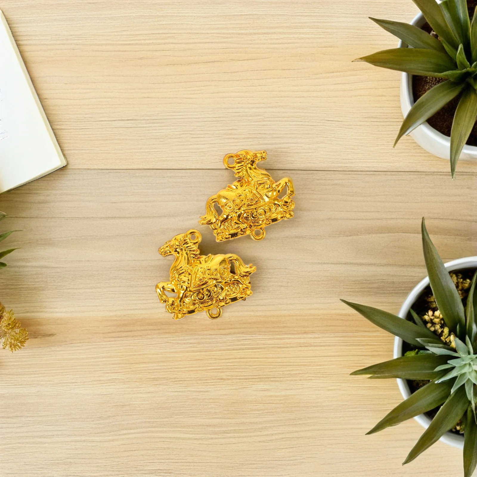 

20Pcs Horse Pendant Charms Chinese Zodiac Animal Charms for Jewelry Making DIY Keychains Earrings New Year Spring Festival