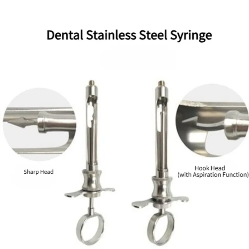 

Dental Material Stainless Steel Syringe Sharp-tip Type Hook-tip Type Corrosion-resistant High-temperature Resistant Oral Tools