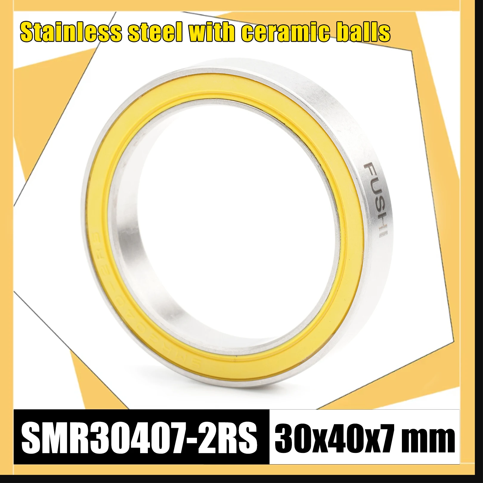 

SMR30407-2RS подшипник из нержавеющей стали 30*40*7 мм 1 шт. гибридные керамические шариковые велосипедные подшипники BB для SRAM DUB нижний кронштейн MTB шоссейный велосипед