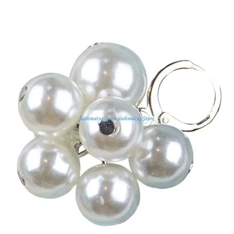 573B 6Pcs Imitation Pearls DIY Shoe Clip Quick Install For Sneakers And Casual
