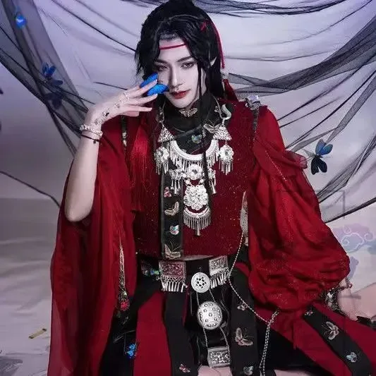 Tian Guan Ci Fu Cosplay Luxury Huacheng Costume TGCF Huacheng  Costume Ghost King  Chinese Anime Cosplay Costumes for Halloween