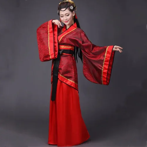 Imagen 2 del producto Conjunto de 2 piezas de falda superior Hanfu para mujer, uniforme de disfraz, Ropa de Cosplay, traje étnico de princesa Tang, Ropa tradicional china para mujer