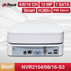 Dahua-Video Recorder Network Camera, Sistema de Proteção de Segurança, Original, 1HDD, 4 Canais, 8 Canais, 16 Canais, NVR2104-S3, NVR2108-S3, P2P