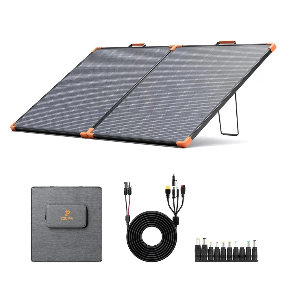 

180W Portable Solar Panel NType 16BB,25 High Efficiency Foldable Solar Charger for Jackery 1000V2 Ecoflow Delta Bluetti Anker S