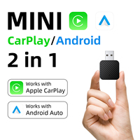 Android Smart Dongle for Almost All Kinds of Factory Wired Car, Wireless CarPlay Android Auto Adapter 2 in 1