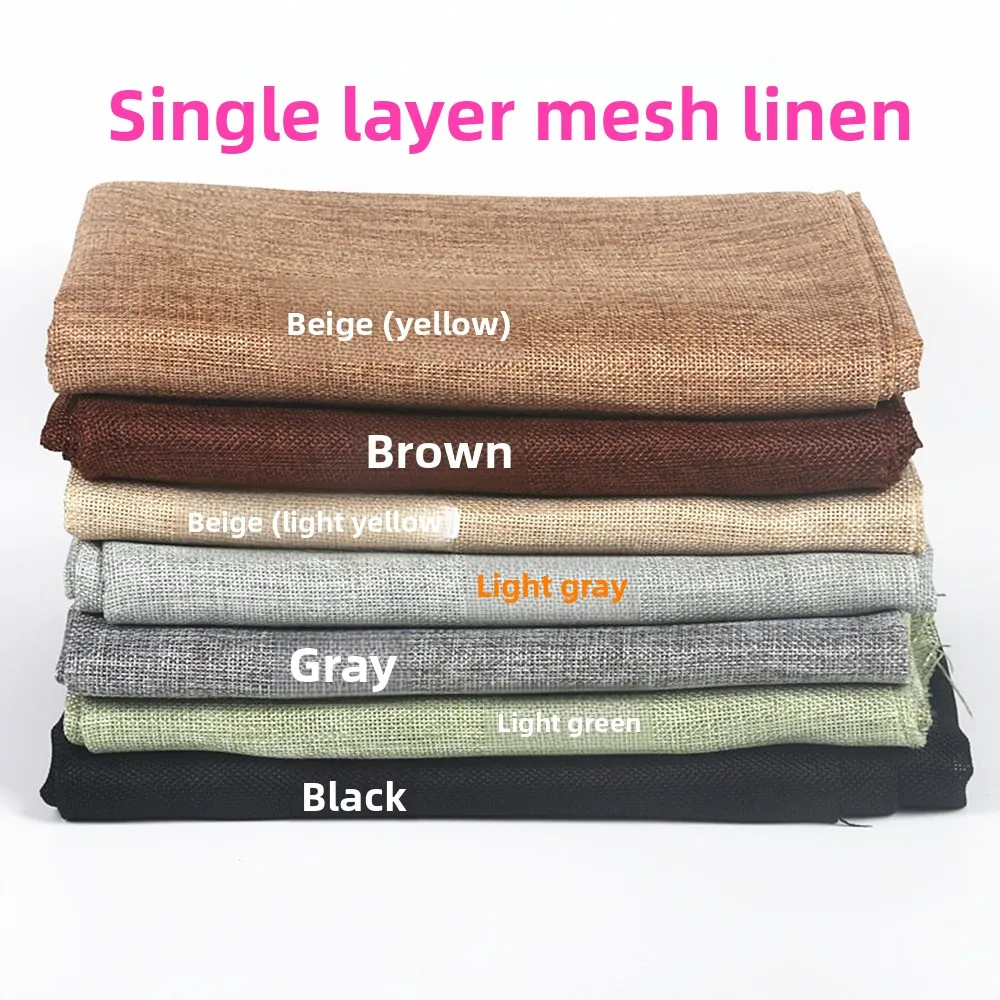 VYOPBC 2PCS Single Layer Vintage Linen Speaker Grille Cloth Sound Permeable Fabric