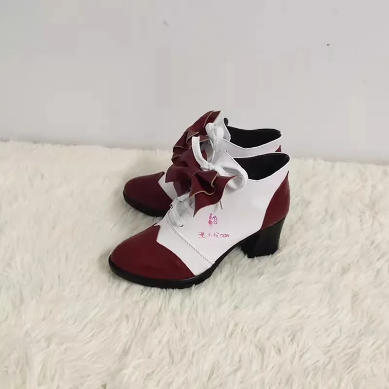 Chaussures de Costume de Cosplay de majordome noir Ciel Phantomhive, chaussures de couleur thé noir faites à la main