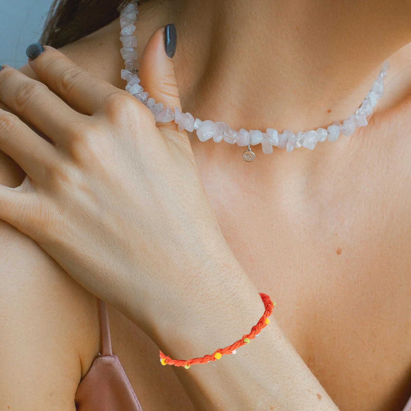 

4 Pcs Hand-knitted Bracelet Wax Cord Beads Jewelry Making Supplies Anklets for Women Stylish Beaded Durable