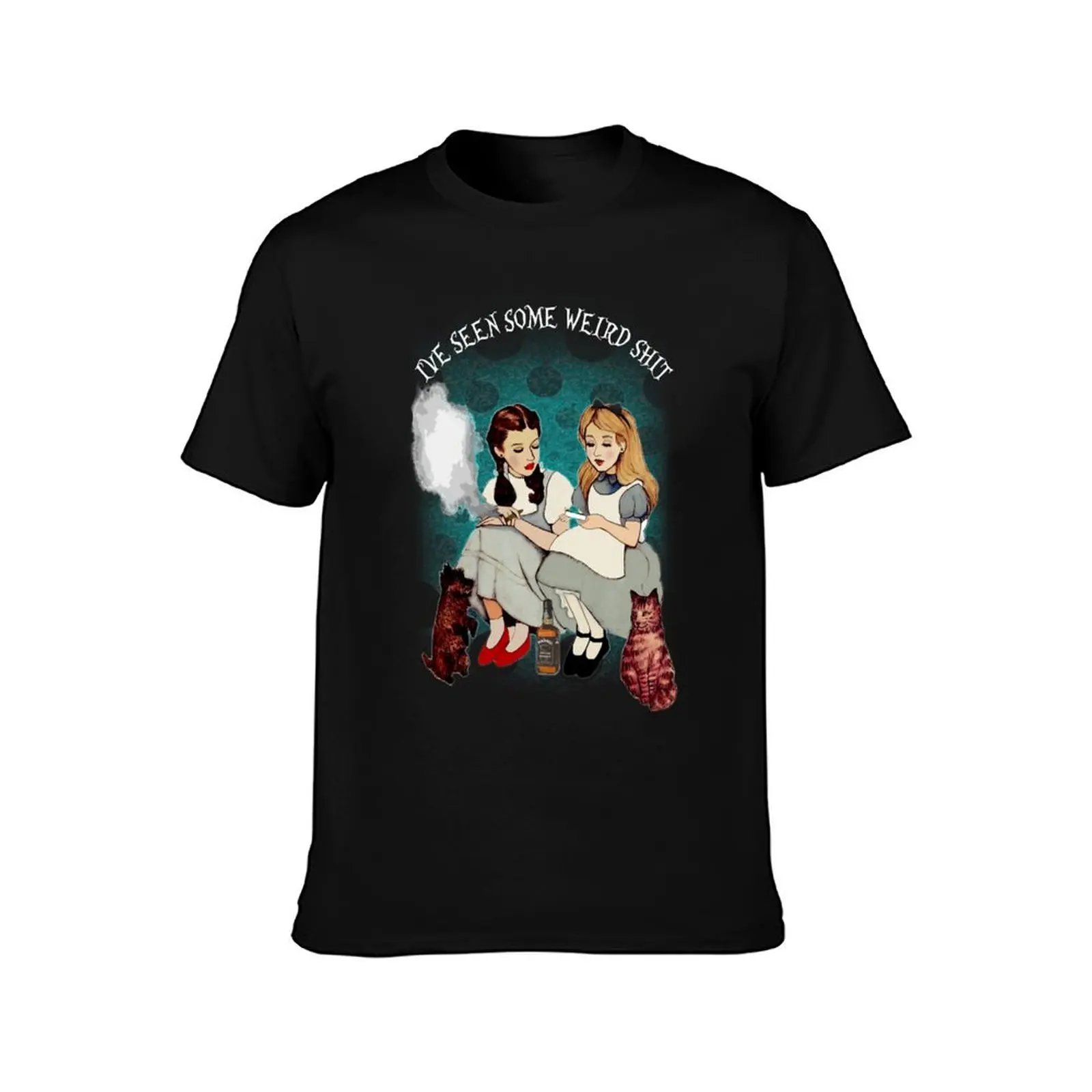 Retro Vintage Alice And Dorothy I'Ve Seen Some Weird Gifts Movie Fan T-Shirt Summer Casual Cotton Tee Vintage Graphic Print