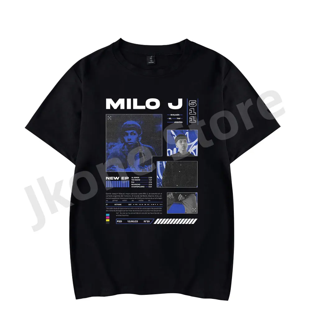 Milo J 511 Album Merch T-shirts Summer Women Men Fashion Casual Short Sleeve Tee Streetwear