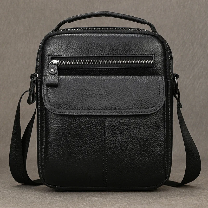 

Black Leather Men's Shoulder Bag