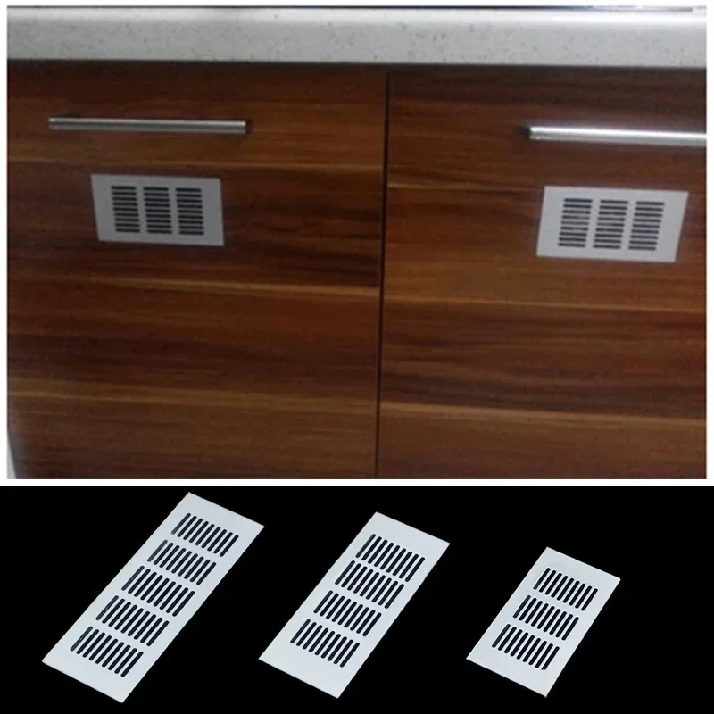 80*200/80*300/80*350 Aluminium Alloy Silver Air Vent Louvred Grill Ventilation Grille For Closet Shoe Cupboard Decorative Cover