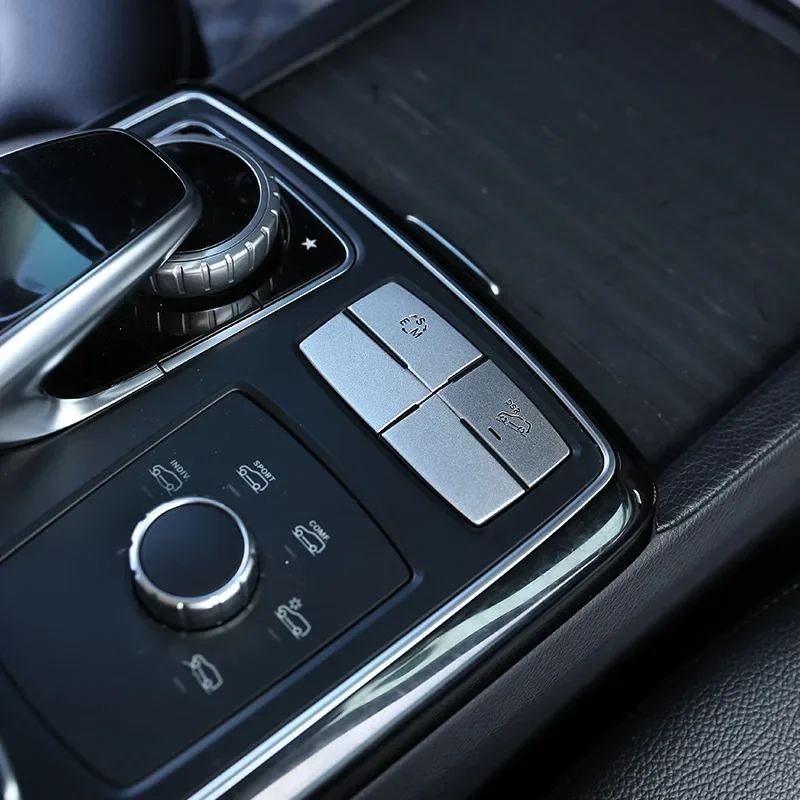 

For Mercedes Benz ML GL GLE GLS Aluminum Alloy Car Suspension Adjustment Button Decoration Sticker Interior Car Accessories