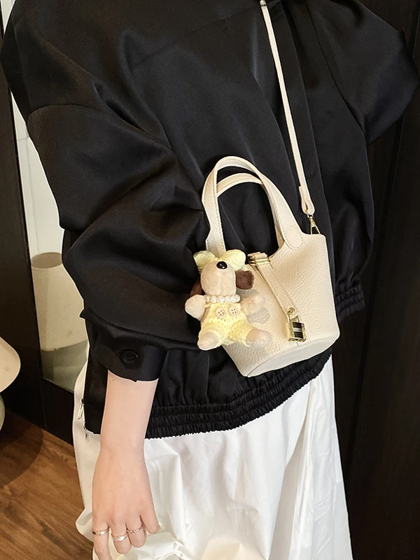 

Большая сумка-ведро Capaci, женская сумка, однотонная сумка через плечо, весна-лето, новая сумка для мамы и ребенка