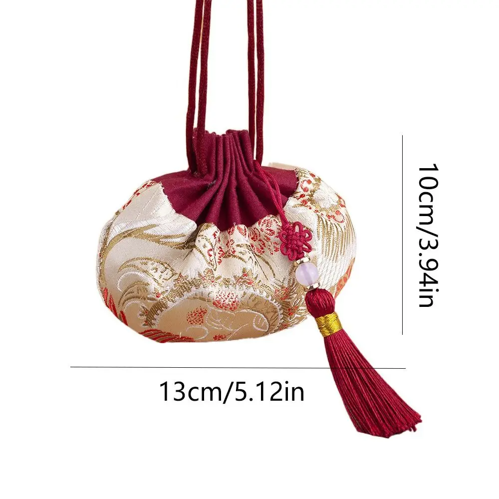 Dragon Boat Festival Bag Flower Embroidery Sachet Jewelry Packaging Brocade Jewelry Storage Bag Small Pouch Retro Pattern