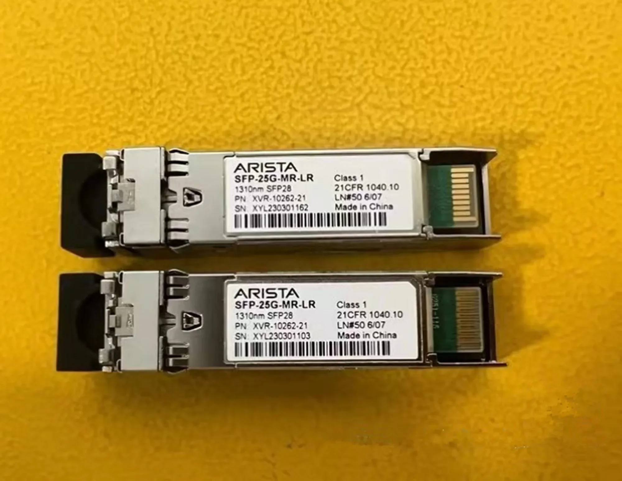 1PCS ARISTA 25G SFP Module SFP-25G-MR-LR XVR-10262-21 SFP-25G-LR XVR-10084-20 1310NM SFP28 25GB Fiber Transceiver