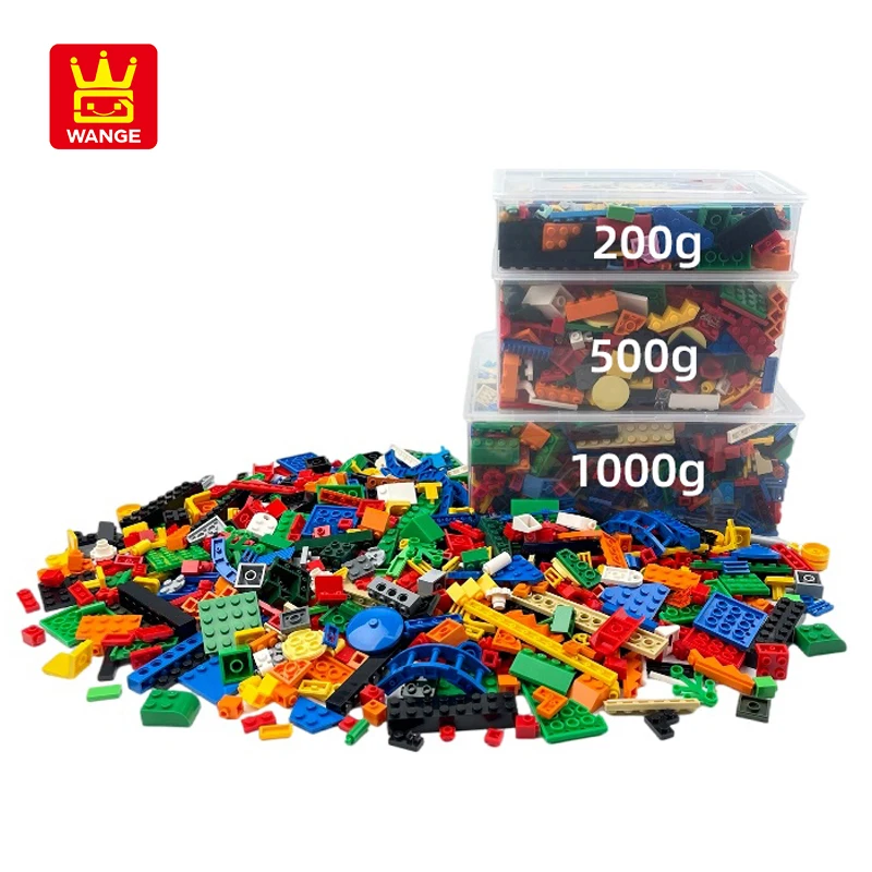 200/500/1000g Creative Mixed Color Random Base Building Blocks Moc Classic Accessories Bricks Construction Toy For Children Gift