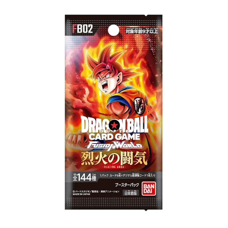 Dragon Ball Super Card Game - Fusion World Blazing Aura Booster Box FB02 Japanese Edition