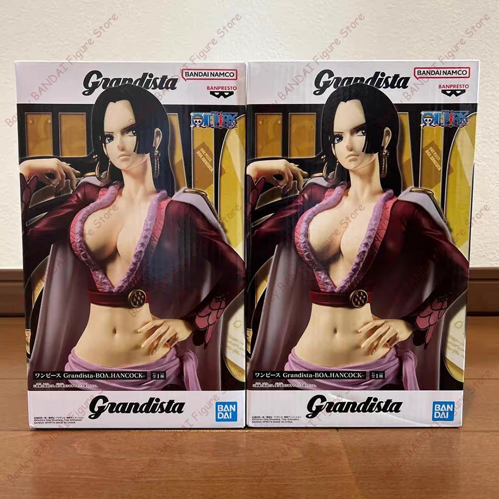 

В наличии, официально лицензированные фигурки BANPRESTO One Piece Grandista Boa Hancock, аниме-фигурки, модели в коробках, игрушки, подарки для детей