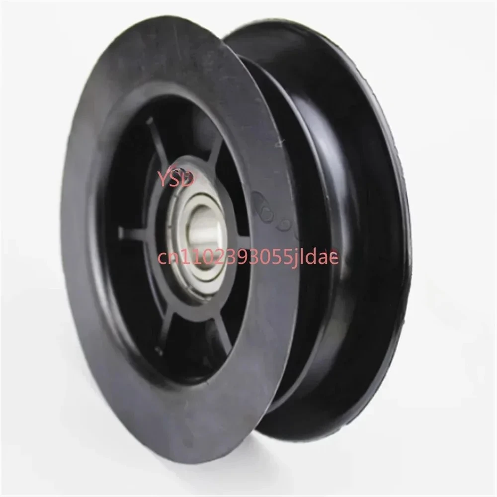 Forklift Gantry Oil Pipe Pulley | Double Groove with 6204 Bearing 20mm Aperture 143mm Outer Diameter