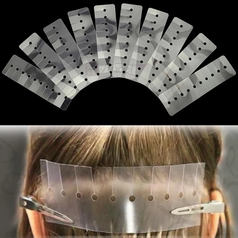 

10pcs/lot Multi Hole Template Prevent Scalp New Fashion Good Easy Tools Heat Protector Shields For Hair Extension Useful Tools