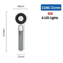 Handlupe, wiederaufladbar, 12-fache Lupe mit LED-Licht, 3 Modi für Senioren, Lesen, Reparieren, Schmuck, Basteln, Inspektion – Detail 7