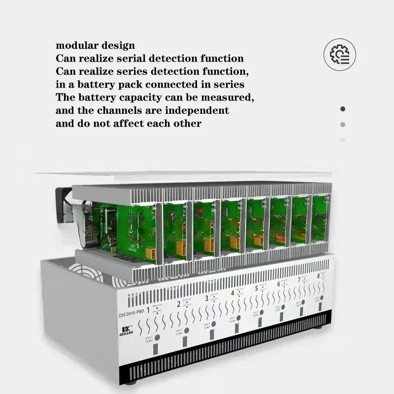 8-channels 10A Ni-MH lithium battery charge and discharge/capacity test/capacity balance repair instrument DT2010