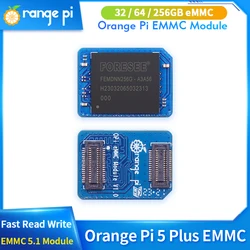 Orange Pi EMMC Module 32GB 64GB 256GB EMMC 5.1 Module for Orange Pi 5 Plus 3D NAND Fast Read Write Speeds 400MB/s for Tablet PC