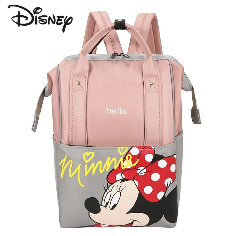 Disney Mickey\'s New Mommy Bag High Quality High Capacity Mother and Child Bag Cartoon Multi Functional Baby Item Storage Bag