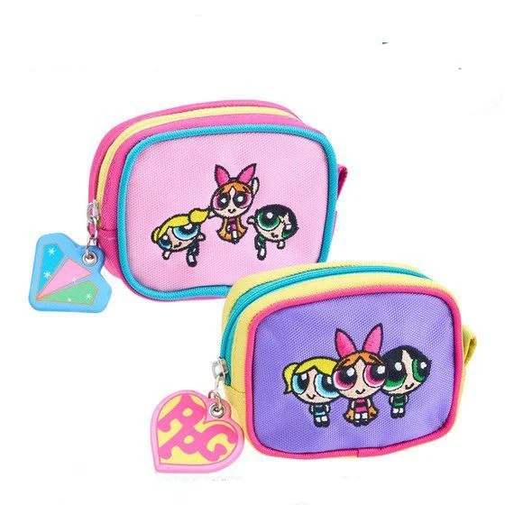 

Kawaii Anime Powerpuff Girls Storage Bag Cartoon Cute Mesh Portable Coin Zero Wallet Girl's Lipstick Bag Birthday Gift for Girls