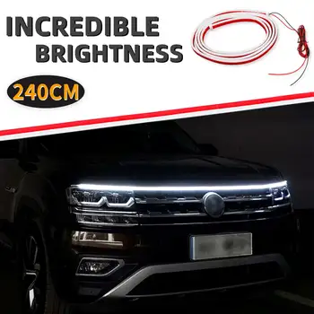 180公分/240公分汽車引擎蓋LED日間行車燈條防水柔性汽車裝飾氣氛燈 8 最佳銷售 起亞Ceed的汽車造型 - №5
