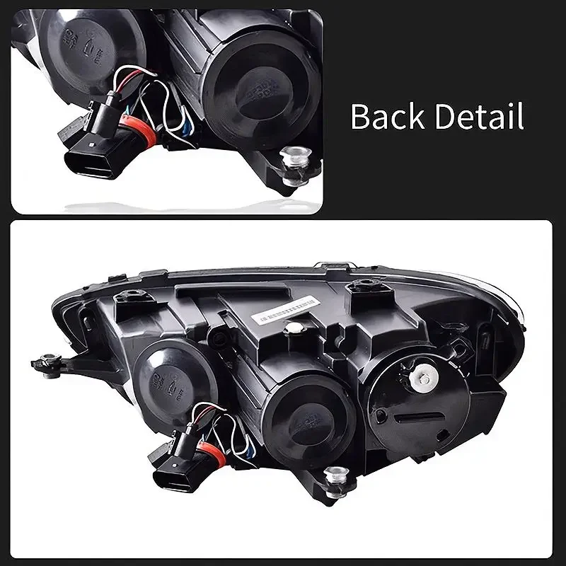 KQX Car Accessories LED Headlight Light For VW Scirocco 2009-2017 1.4T 2.0 Projector Front Headlamp DRL Turn Signal Lamp Plug &