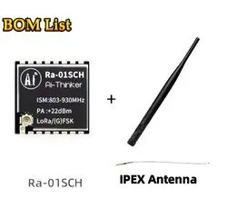 Original Ra-01SCH 868MHz 915MHz LLCC68 LoRa wireless RF module with IPEX antenna for EU India North America UK Korea Japan