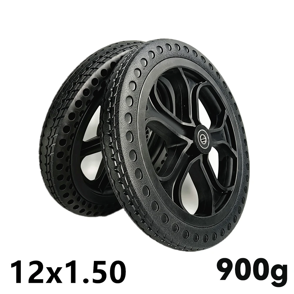 

1Pc 12 Inch Solid Tire 12x1.50 Bearing Wheel Front Wheel For Electric Wheelchair Trolley Scooter Anti Slip High Load Capacity