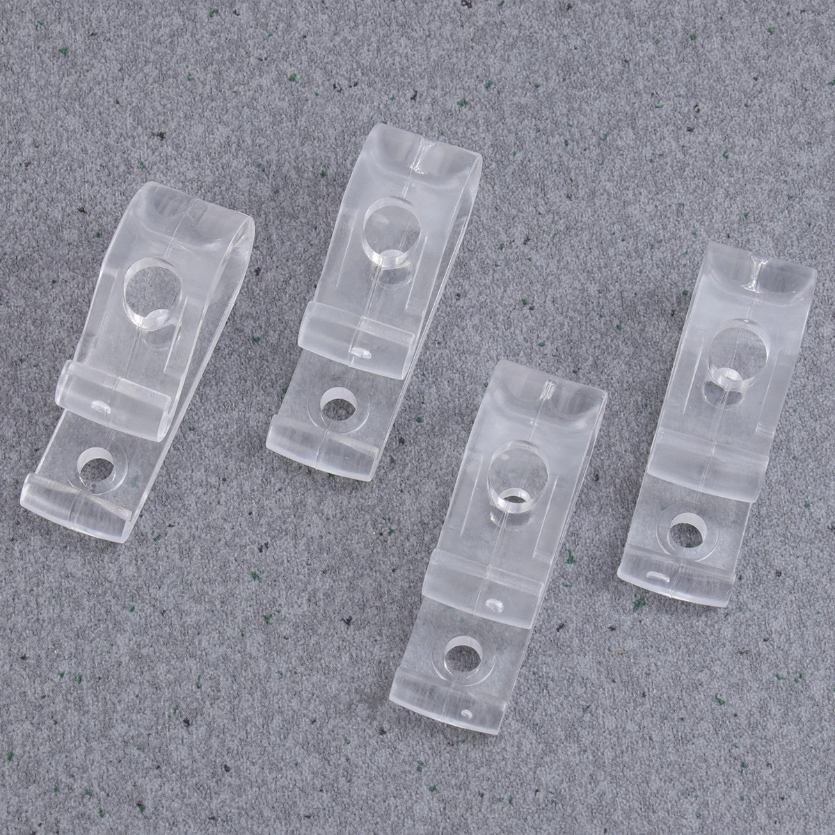 

Curtain Accessories 4 Clips 8 Screws Hooks High Quality Plastic Blinds Curtains Drapery Brackets Mounting