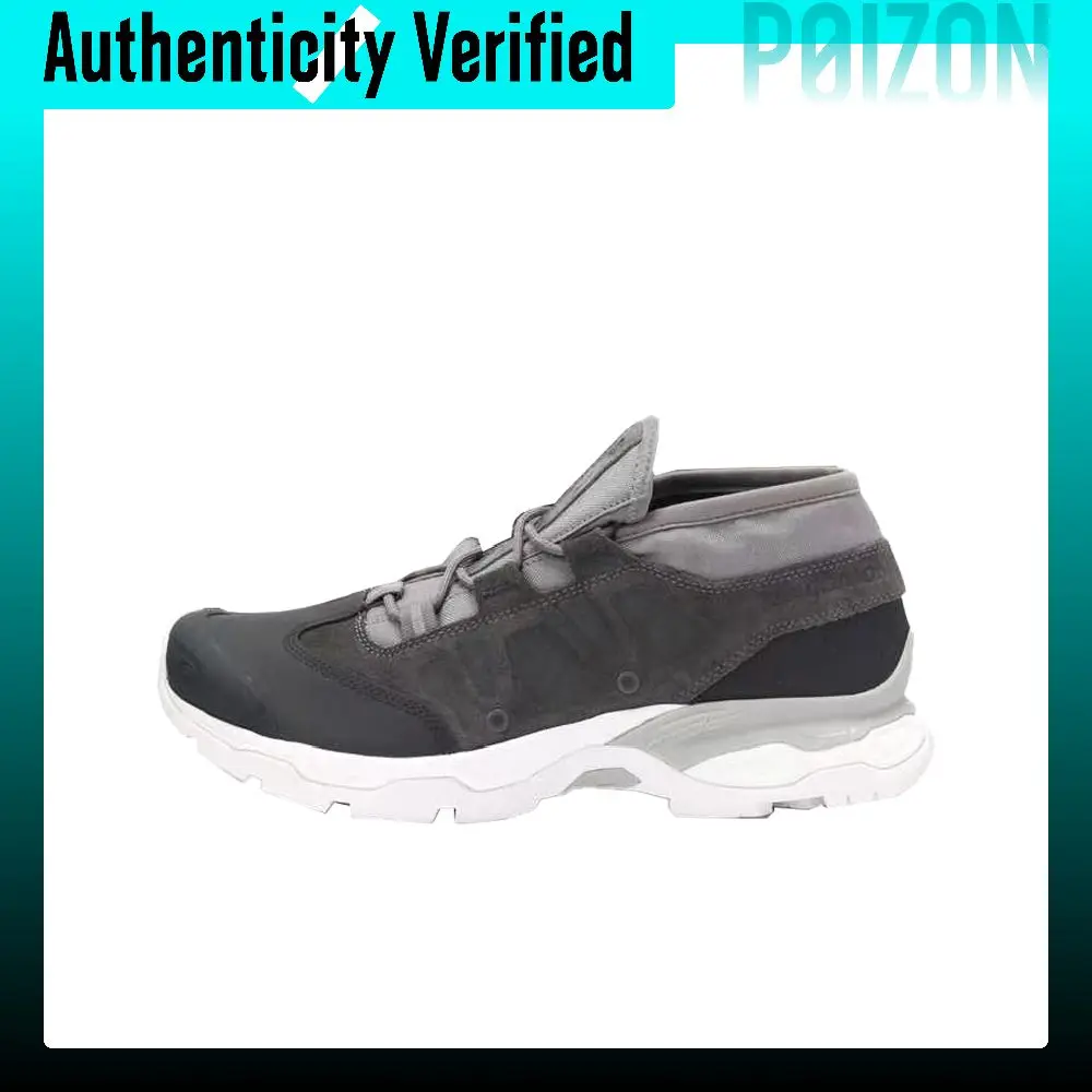 SALOMON x And Wander Leather Fashion Slip Resistant Abrasion Resistant Low top Outdoor Shoes Unisex Gray L47264300