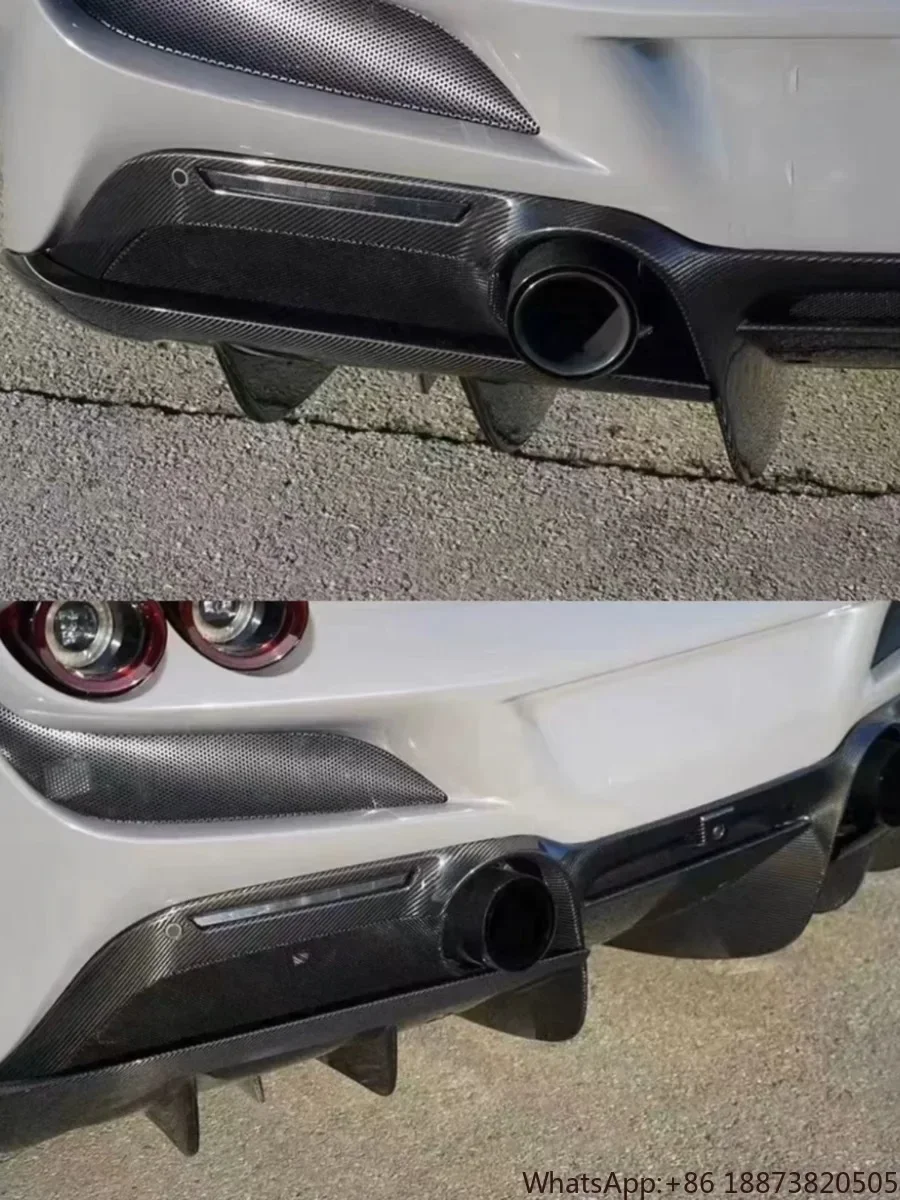 N Style For Ferrari F8 Carbon Fiber Diffuser Spoiler  Body Kit