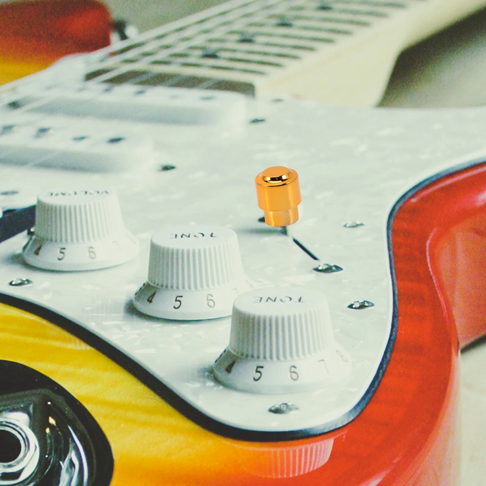 

10Pcs Guitar Toggle Caps Electric Guitar Accessories Durable Plastic Knob Tips Easy Install Replacement Toggle Tips for Knob