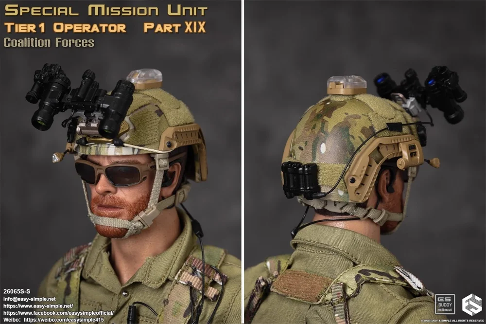 1/6 EASY&SIMPLE ES 26065SS ONS. Speciale Mission Unit Operation Volledige set beweegbare actiefiguur Volledige set speelgoedmodel