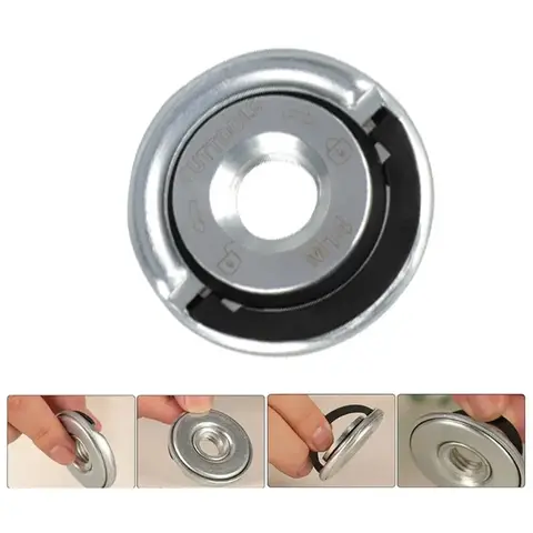 M14 퀵 릴리스 자동 잠금 그라인더 프레스 플레이트 플랜지 너트 파워 척 너트 프레스 플레이트 파워 교체 클램핑 도구