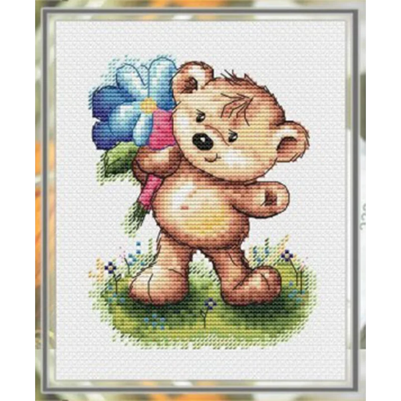 7148 Homefun Cross Stitch Kit Package Flowers Needlework Counted Cross-Stitching Kits New Style Counted Cross stich Painting