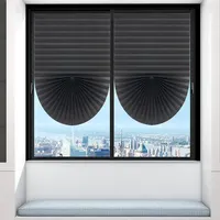 Blackout Blind for Window Pleated Blinds Cordless Shade Light Filtering Shades for Bathroom Kitchen Office curtains for windows