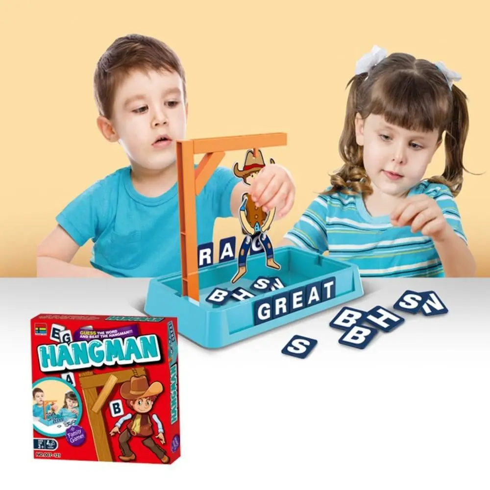 

Multiplayer Magnetic Hangman Board Games Develop Intelligence Two-Player Hangman Mystery Word Game Interactive with Doll