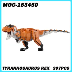 MOC-163450 Dinosaur Series Building Blocks Tyrannosaus DIY Model Bricks Puzzle Toy Education Children Christmas For Gifts 397PCS